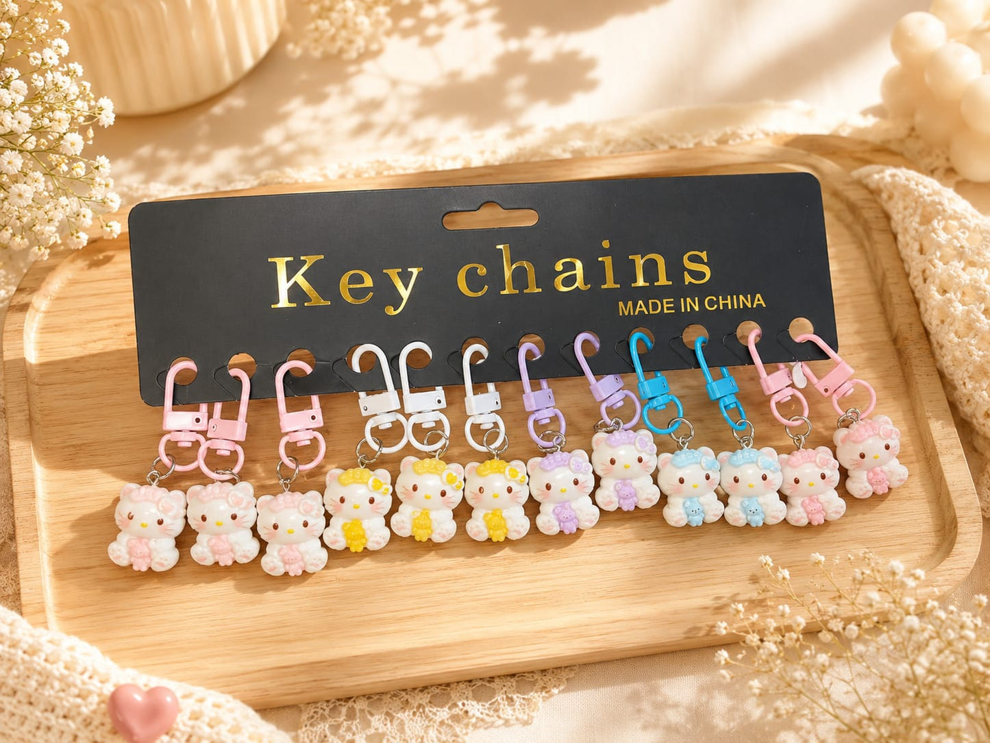 Kawai buddy keychain( pack of 12 pieces )