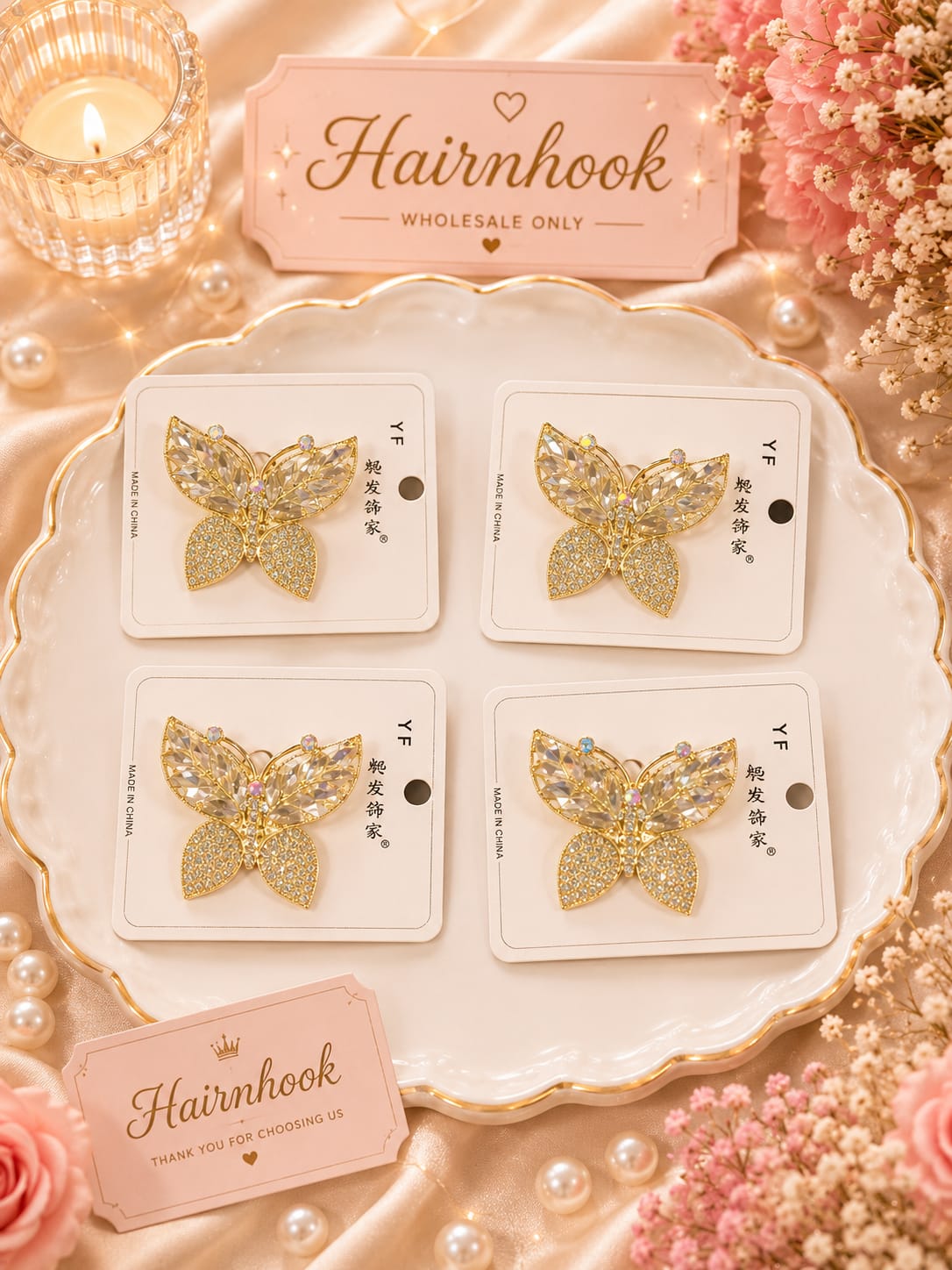 Premium hair accessories plus saree pins ( pack of 6)