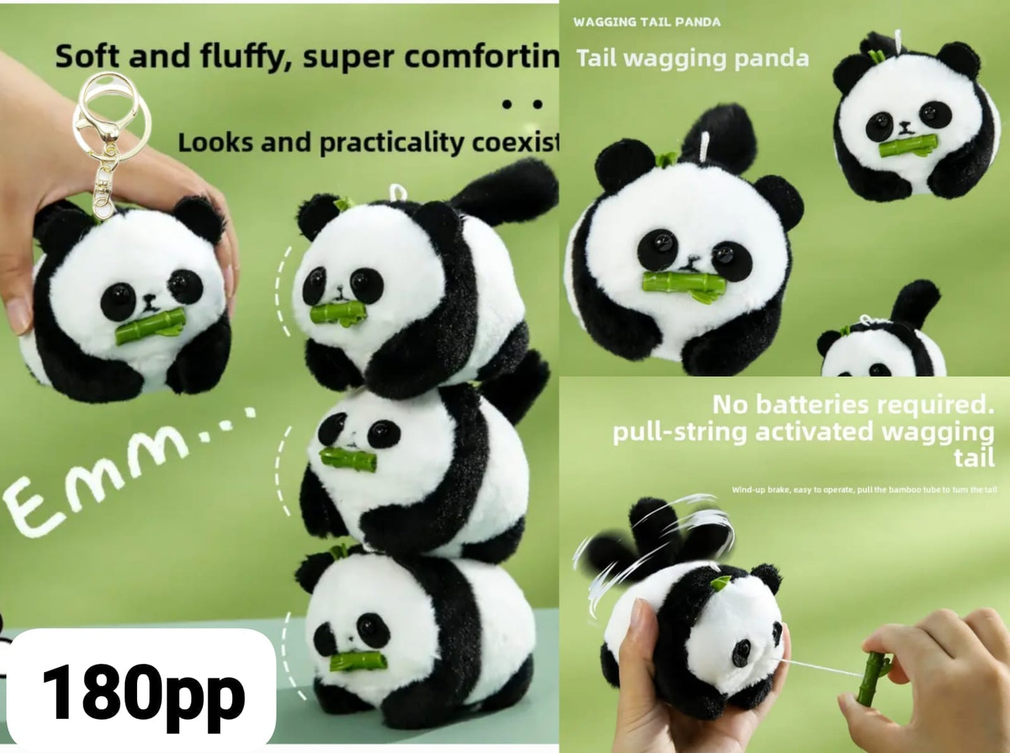 Dancing panda plushies( pack of 6)
