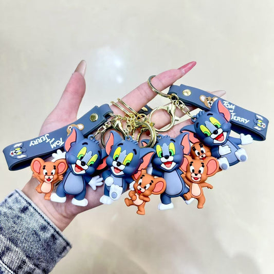 Cartoon Silicone Keychains for Kids(pack of 12)