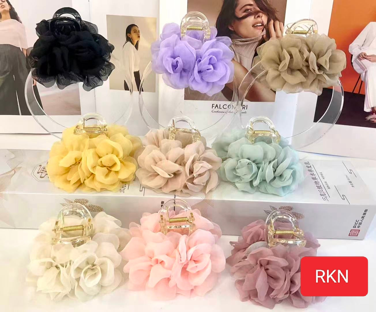 Korean flower clutcher ( pack of 12)