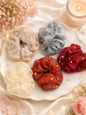 Korean premium scrunchies ( pack of 12)
