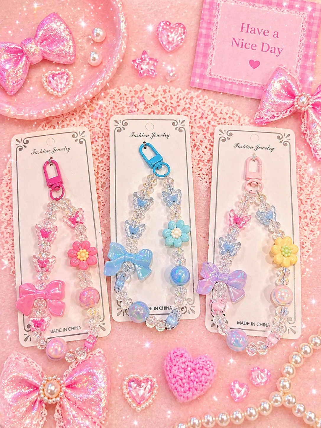 Phone Charms | Trendy & Cute Mobile Accessories ( pack of 12)