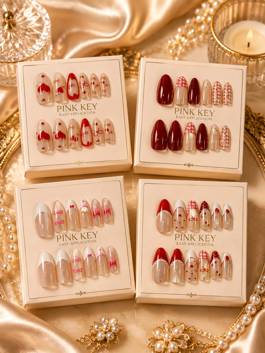 Cat eye nail premium korean ( pack of 12 sets)
