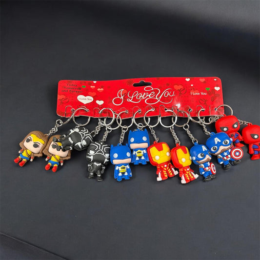 Cute Cartoon Keychains( pack of 12)