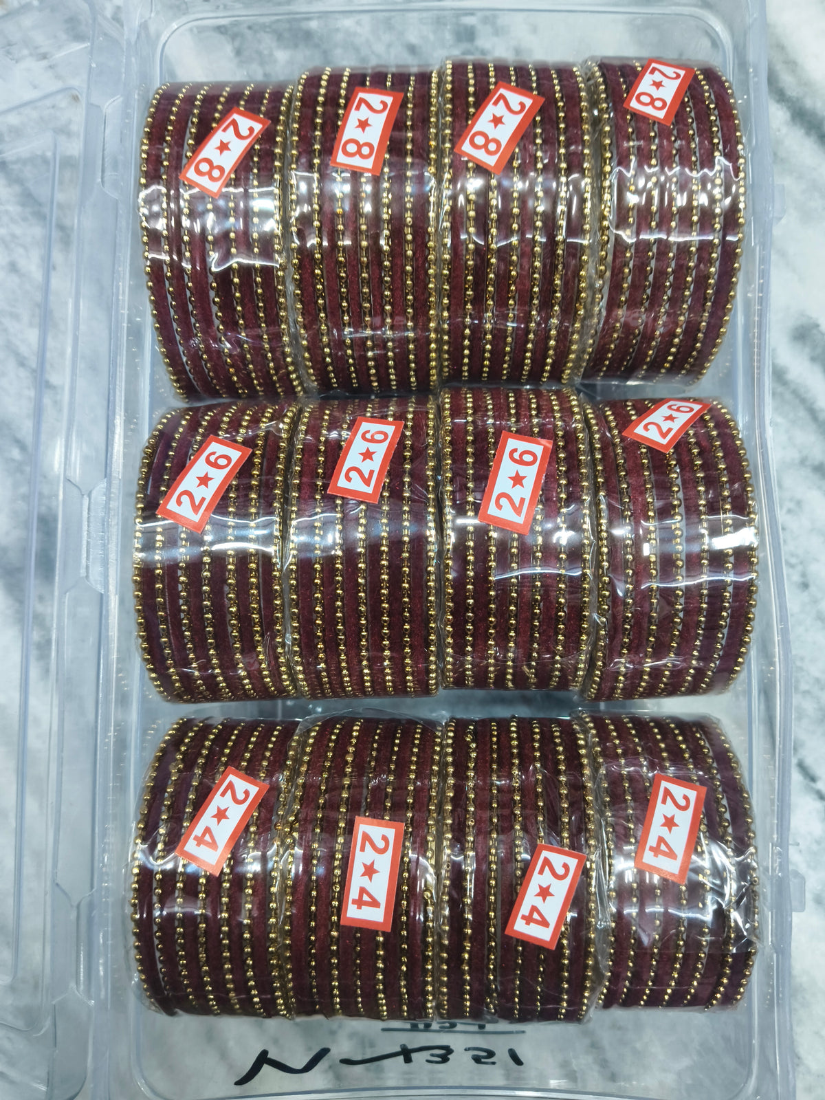Premium karwachauth metal churi (pack of 12)