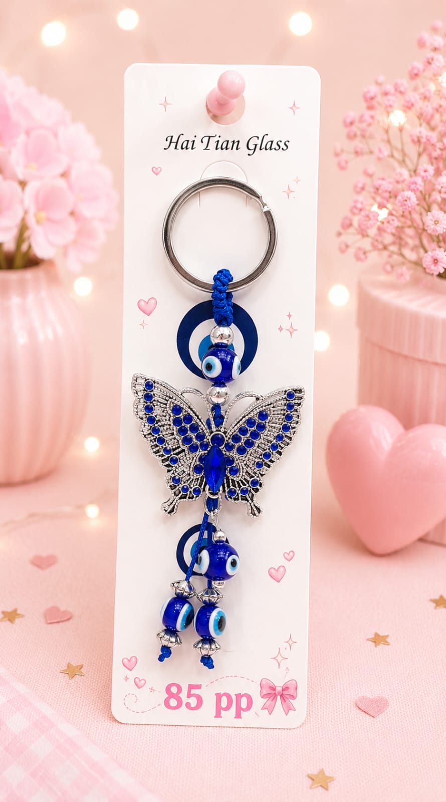 Evil eye luxury keychain ( pack of 6)