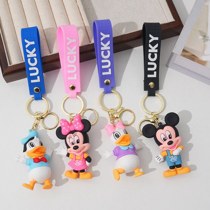 Cartoon Silicone Keychains for Kids(pack of 12)