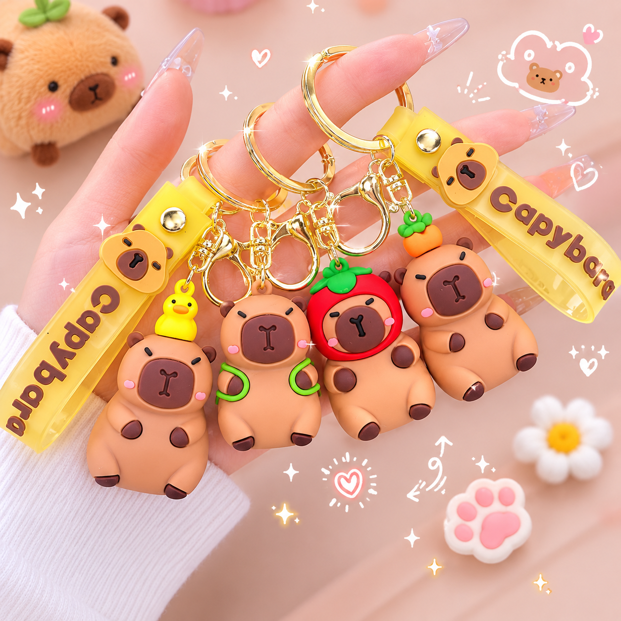 Pvc rubber Keychain ( pack of 12)