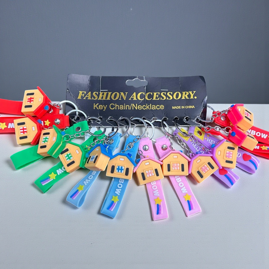 Cute Cartoon Silicone Keychain for Kids | Trendy Bag & Key Accessories