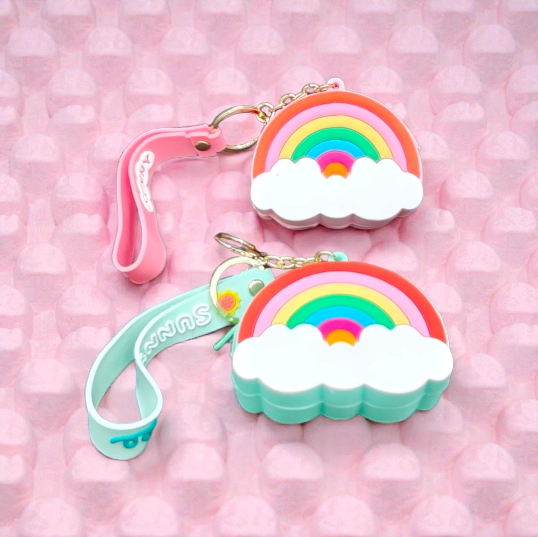 Silicon pouches keychain (pack of 6)