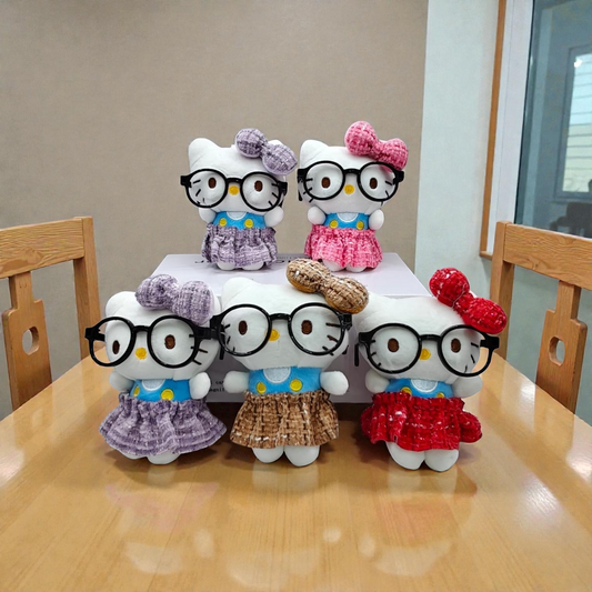 Plushies kitti with goggles(pack of 6)