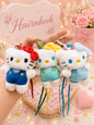 Kawai medium size plushies bag charms plus keychain ( pack of 12)