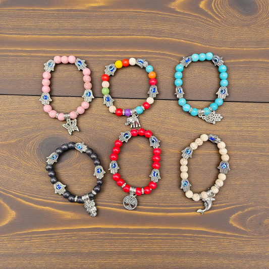 Premium crystal beads bracelet (pack of 12)