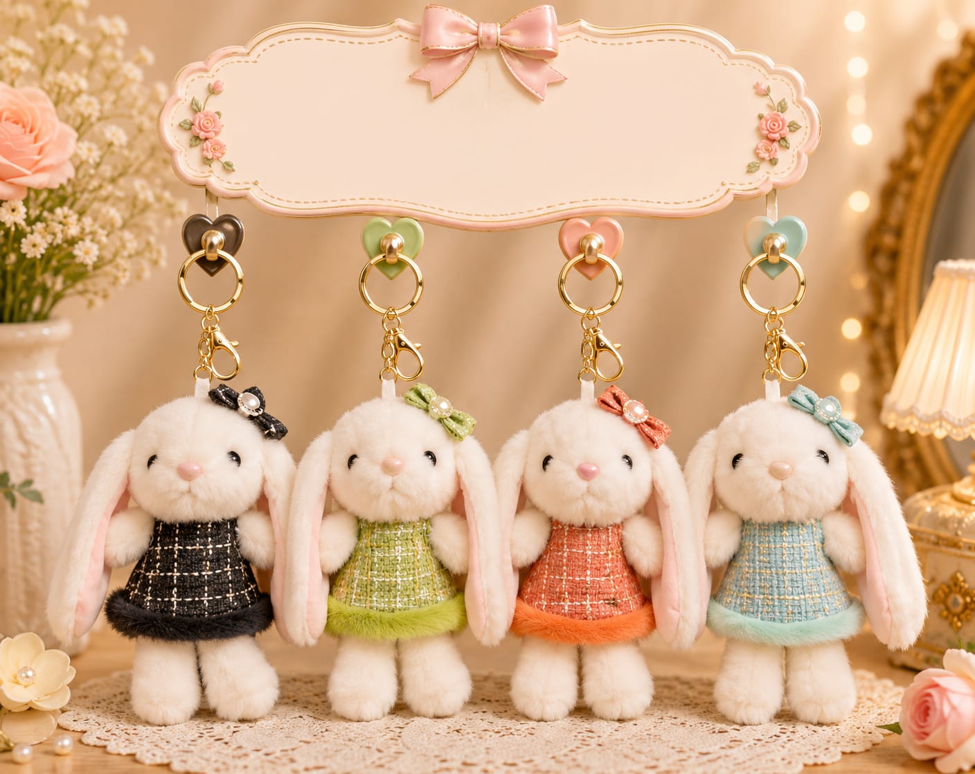 Plushies keychain ( pack of 6)