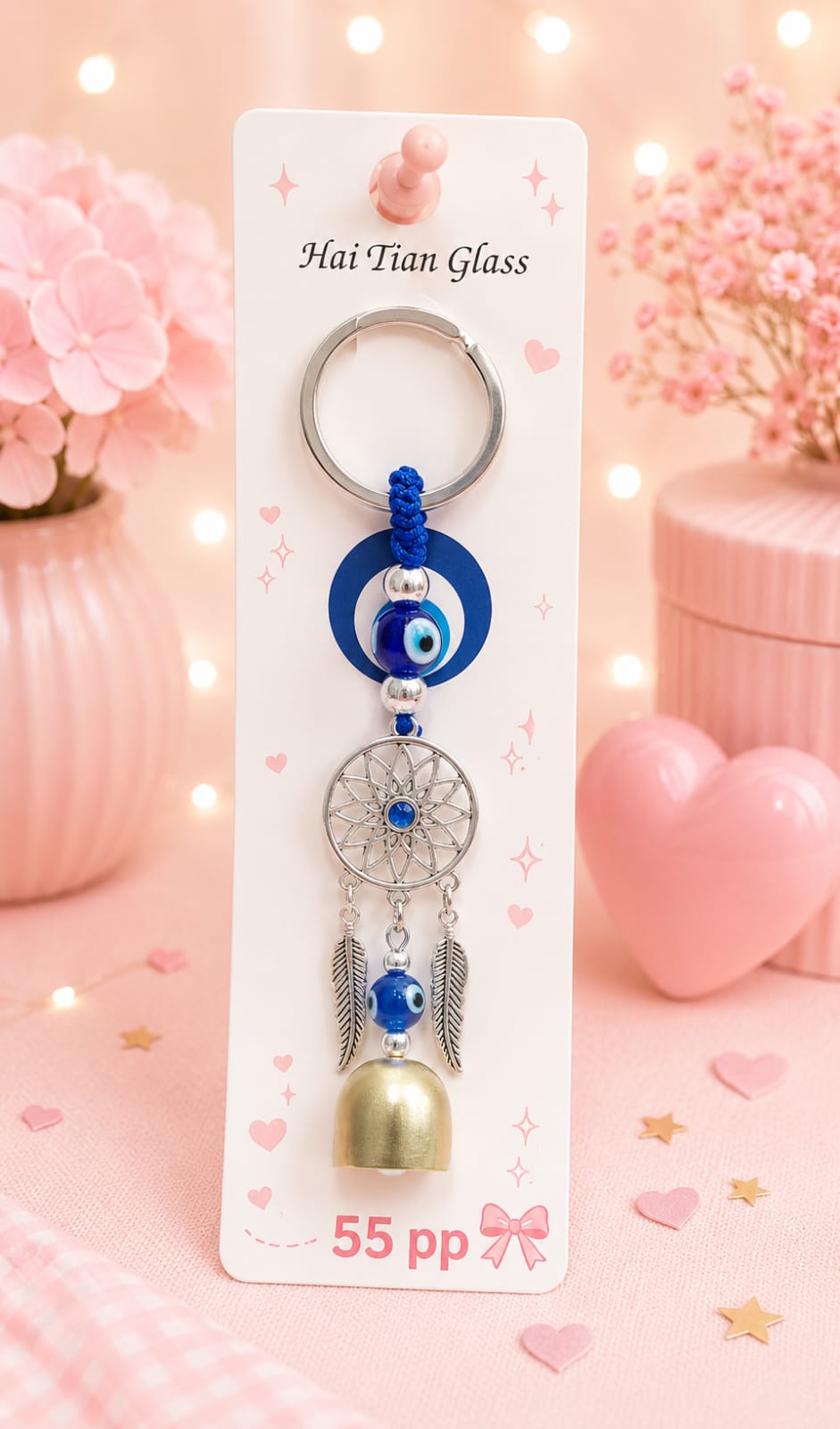 Evil eye luxury keychain ( pack of 6)