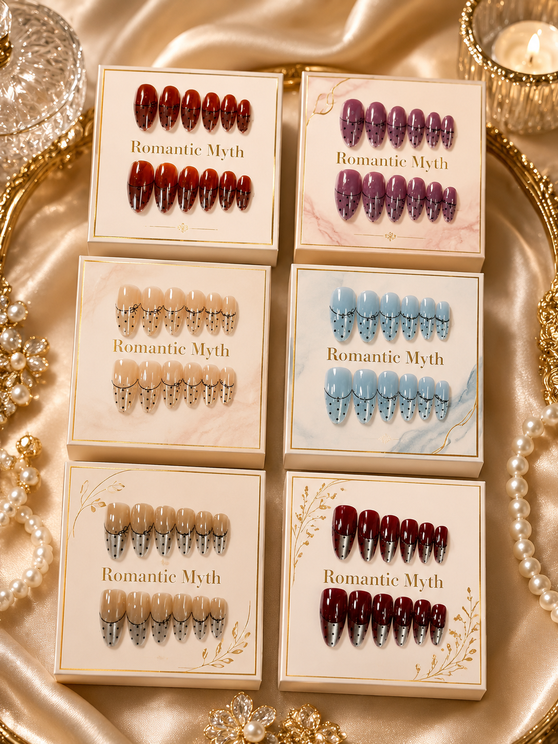 Cat eye nail premium quality ( pack of 12 sets)