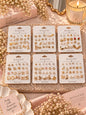 Korean studs combo ( pack of 12 cards)