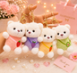Plushies keychain ( pack of 6)