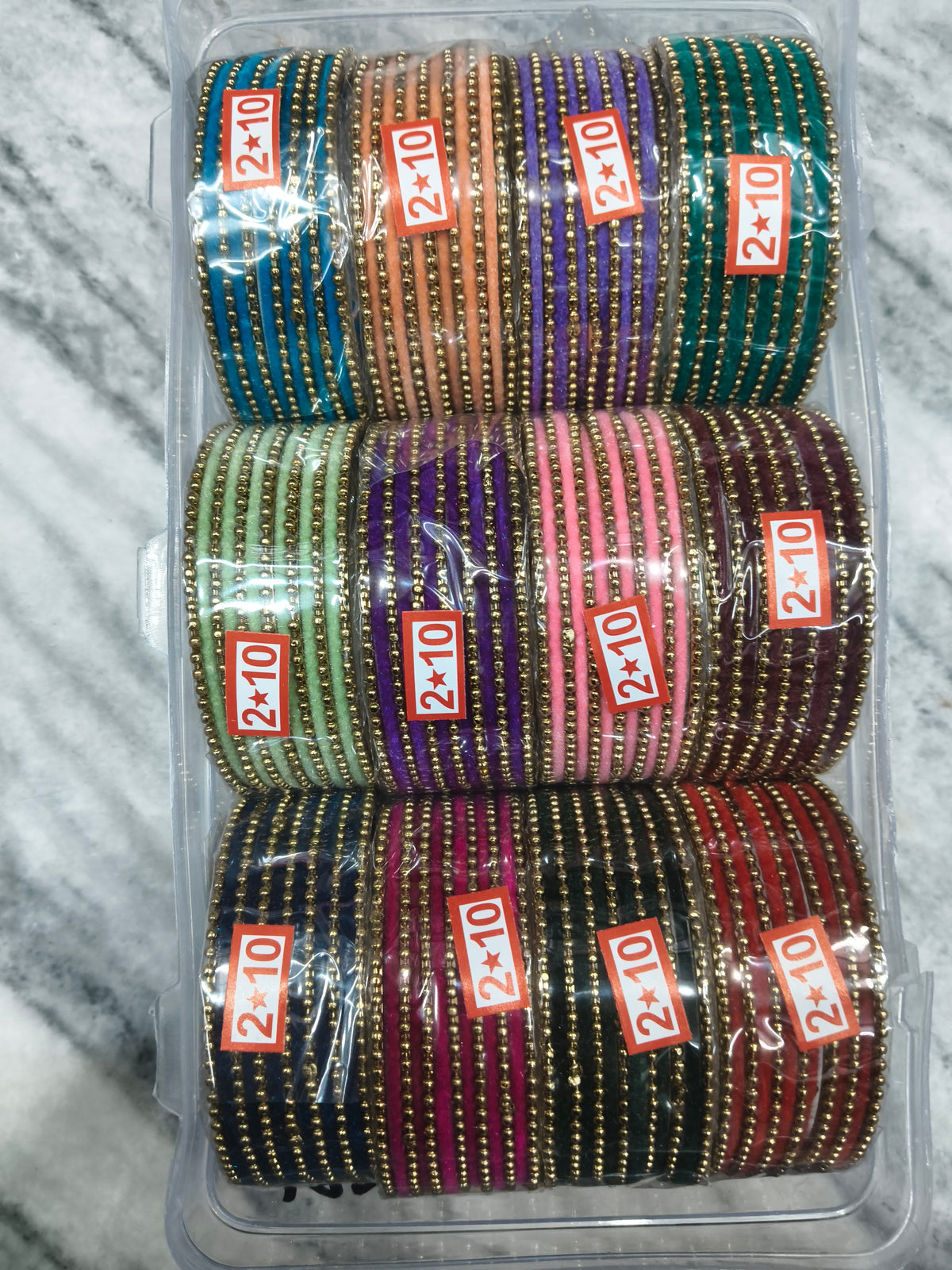 Premium karwachauth metal churi (pack of 12)