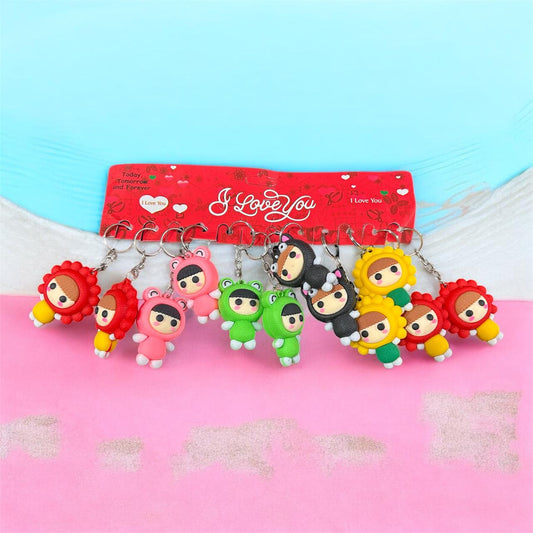 Cute Cartoon Keychains( pack of 12)
