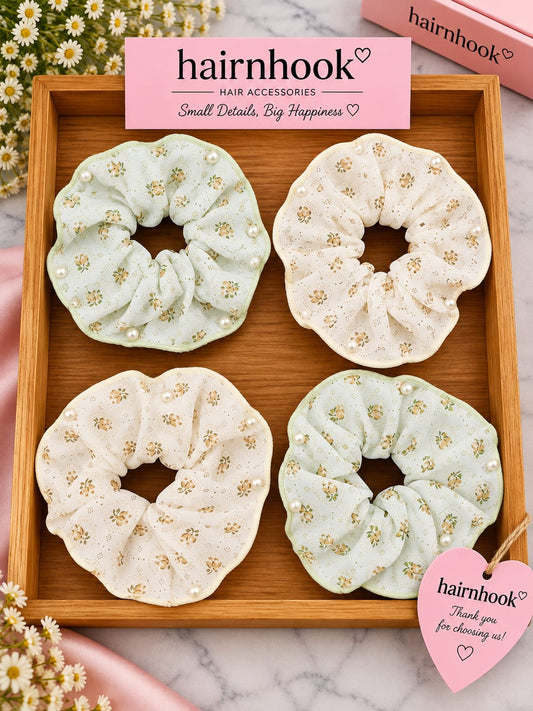 Premium korean high end scrunchies (pack of 10 pieces)