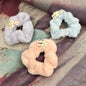 Korean Style Fabric Scrunchie Rubber Band for Daily Wear 10 ( pack of 12 )