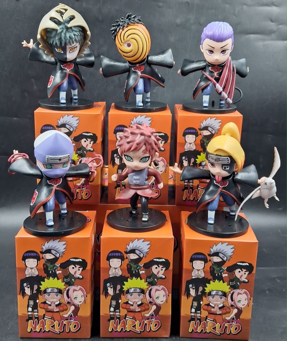 Anime character set ( pack of 6 piece mix )- with box packing- prebooking