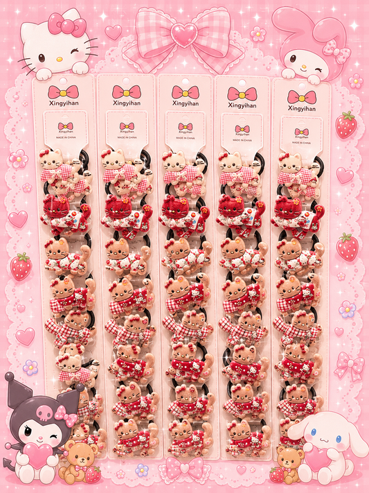 Kawaii Snap Rubber ( pack of 1 strip includes 10 pairs)
