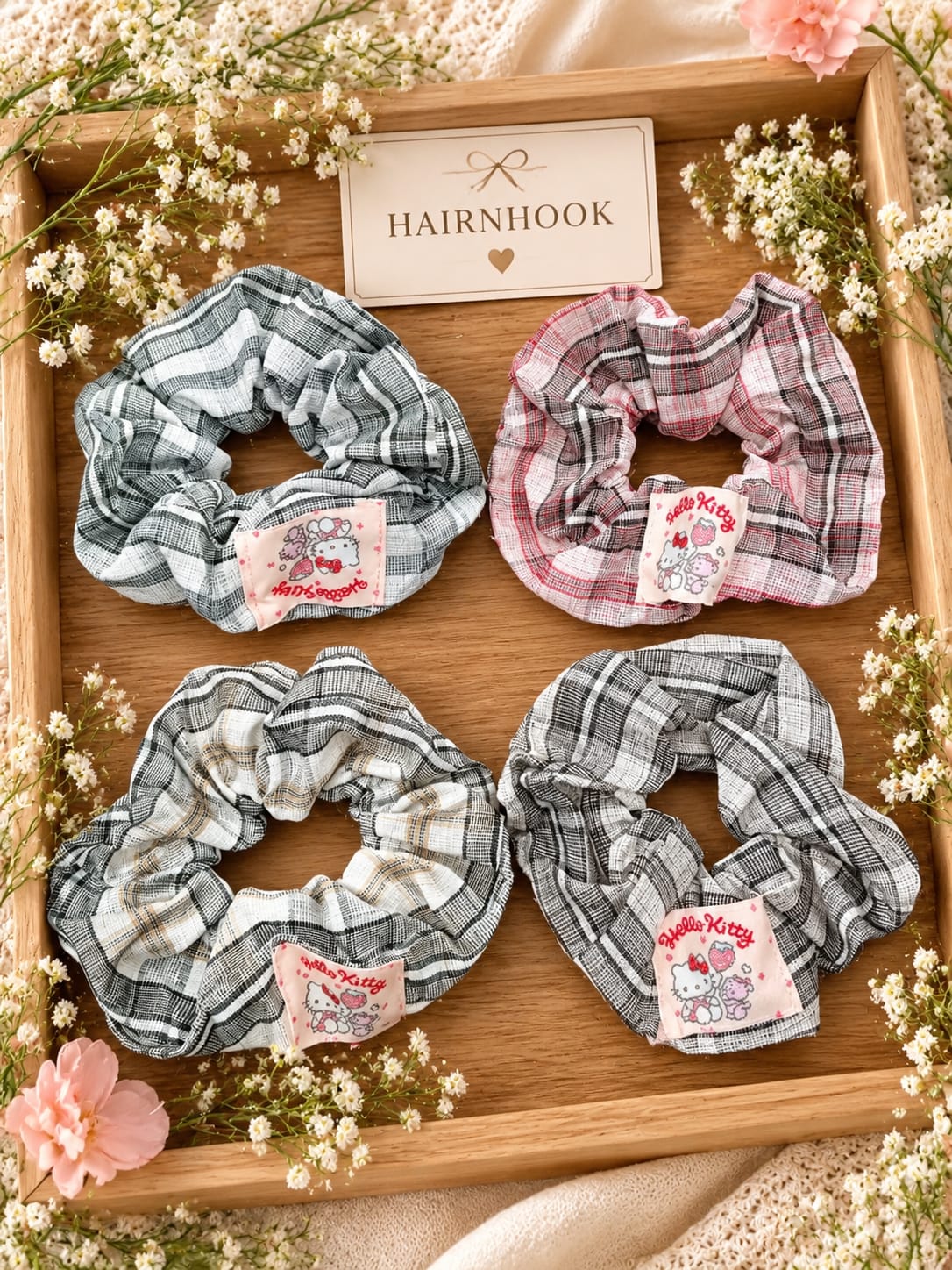 Korean premium XL scrunchies ( pack of 12)