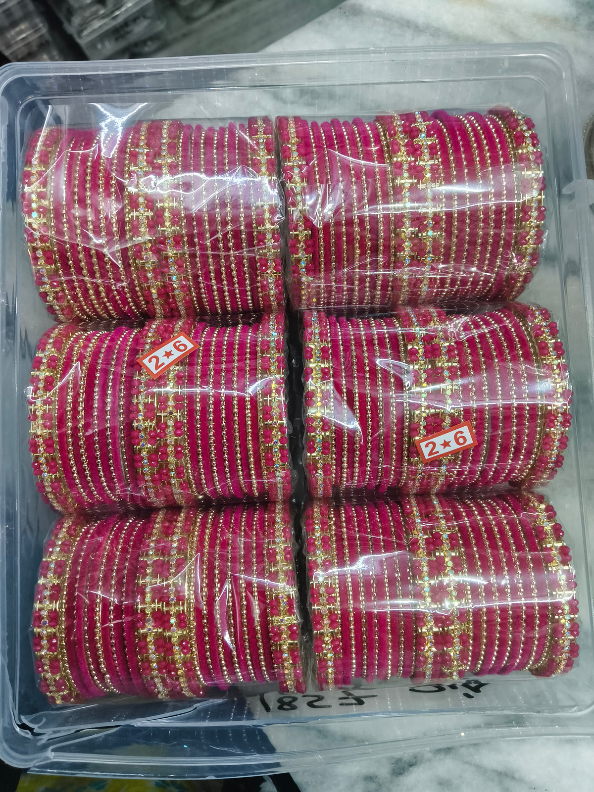 Premium karwachauth metal churi (pack of 6 set)