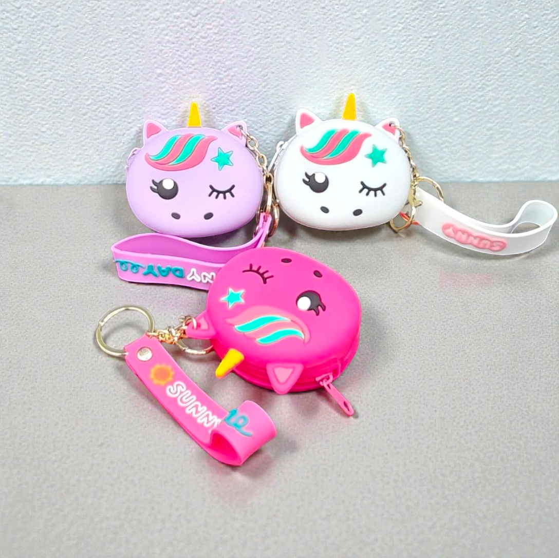 Silicon pouches keychain (pack of 6)