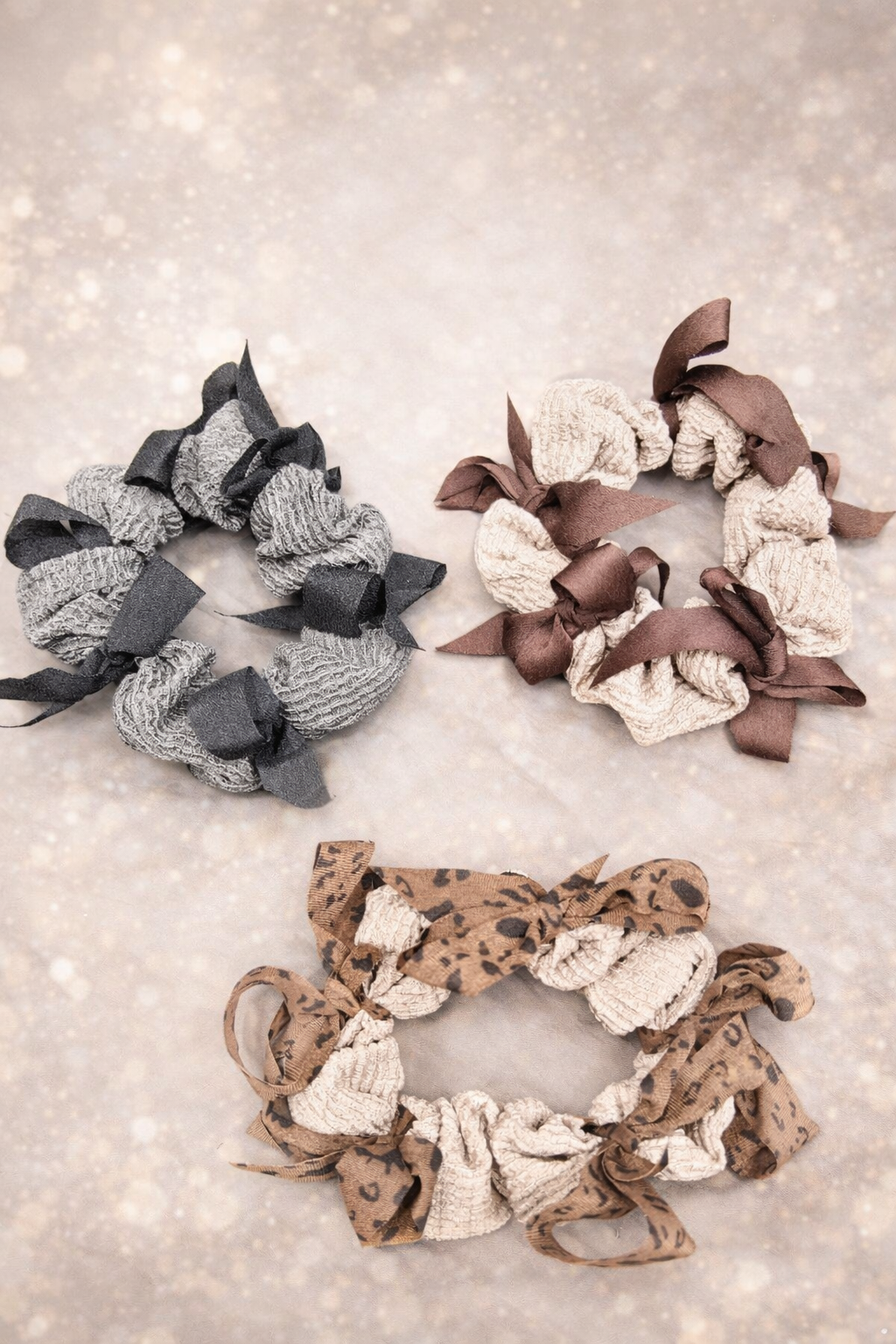 Korean handmade scrunchies ( pack of 10)