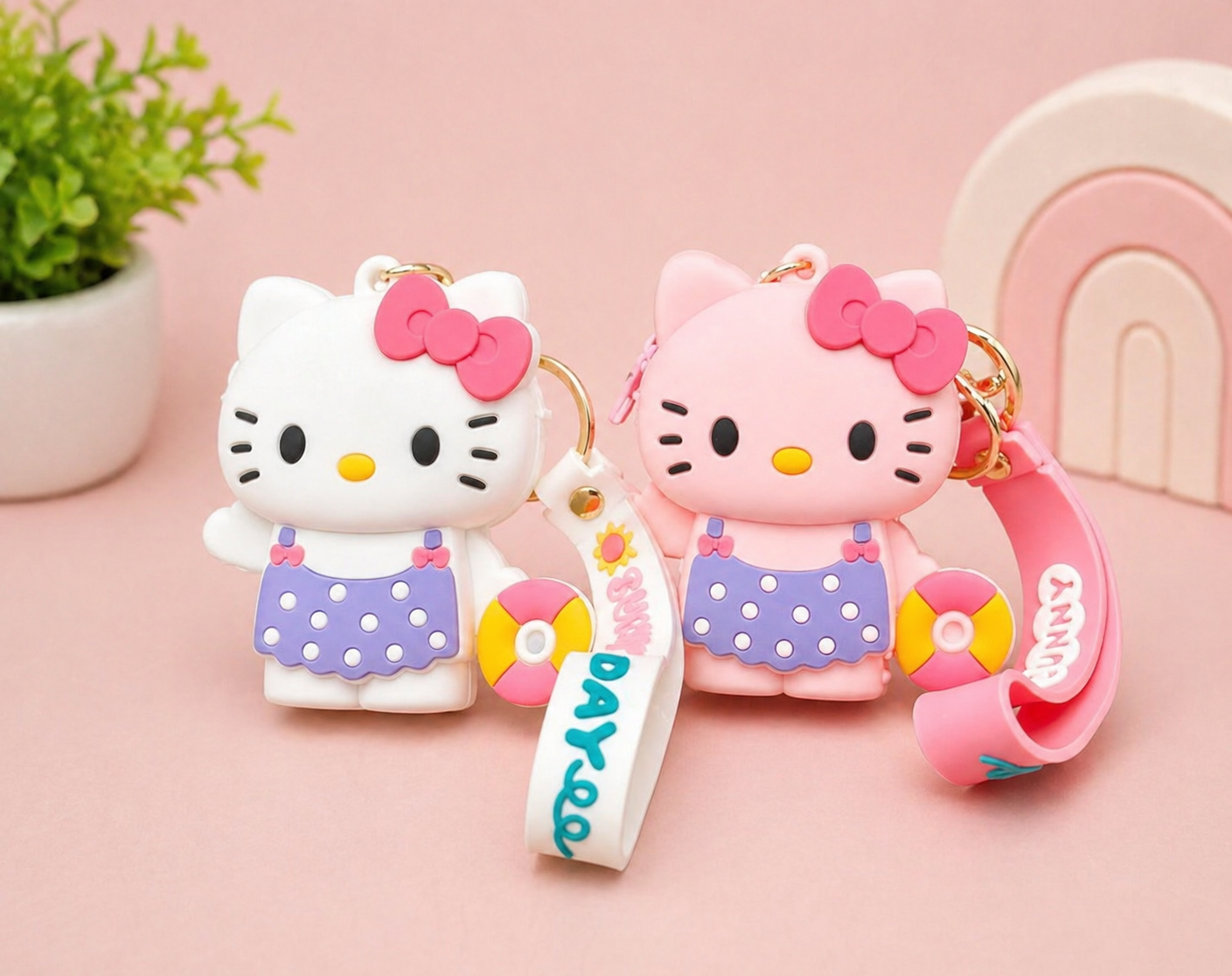 Silicon pouch keychain plus bag charms pouch ( pack of 12)