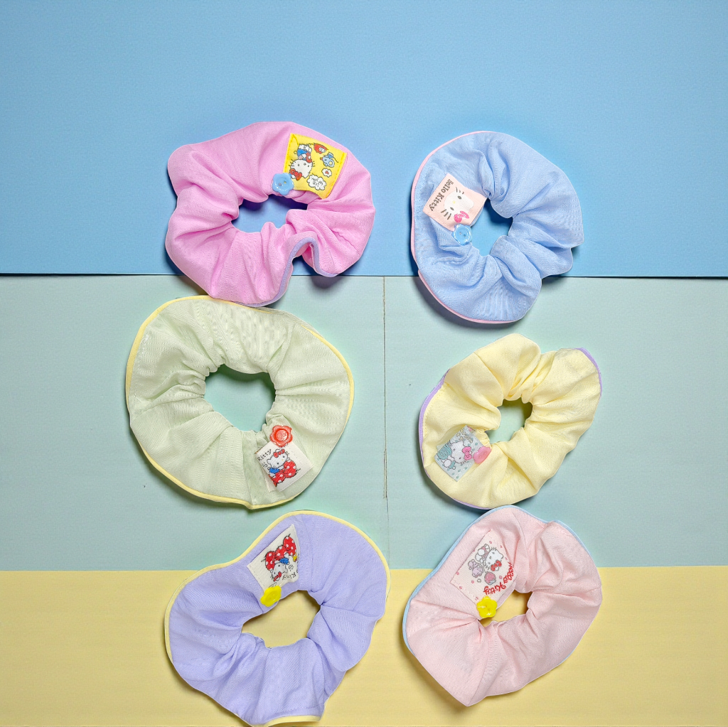 Korean premium scrunchies-9(pack of 12)