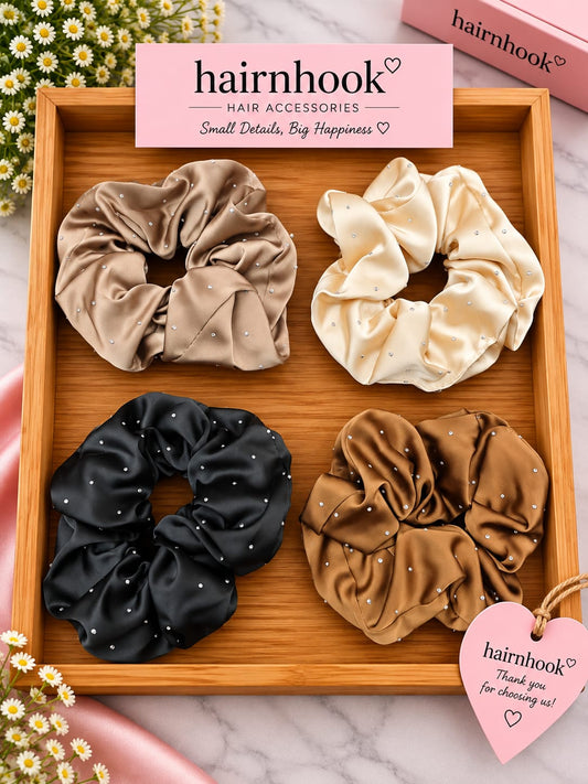Premium korean high end scrunchies (pack of 10 pieces)