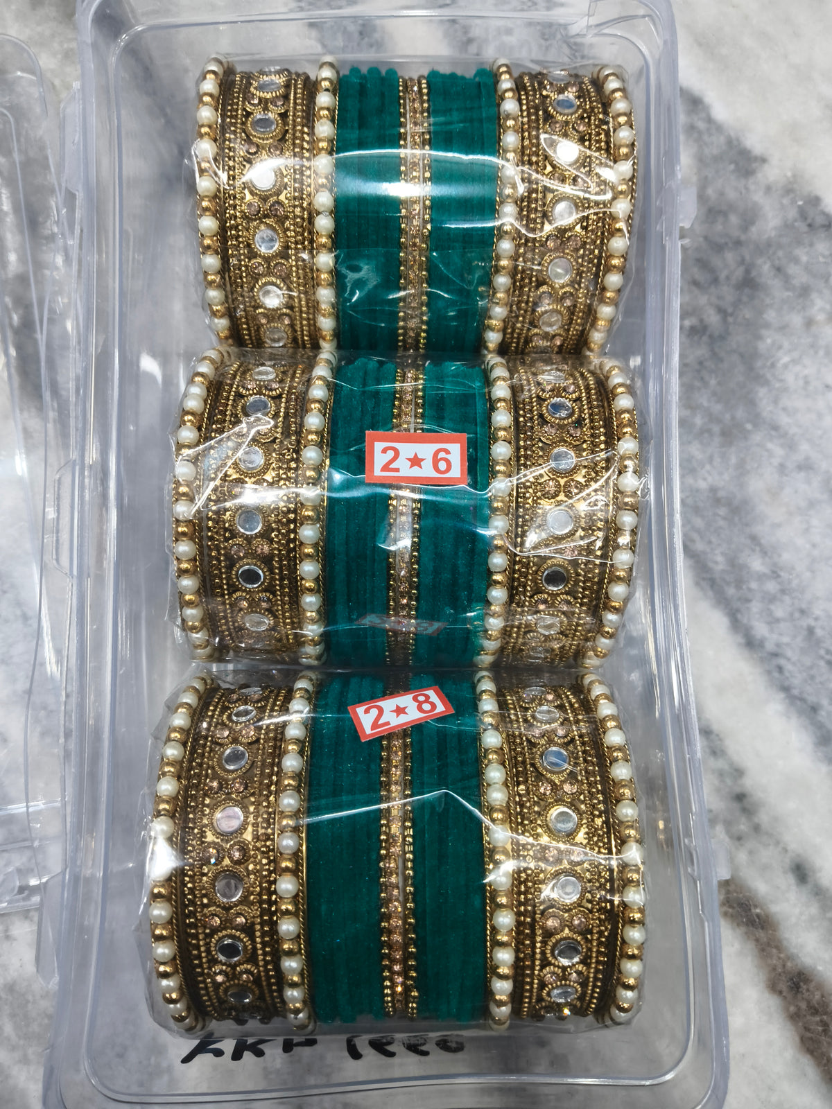 Premium karwachauth metal churi (pack of 3 sets)