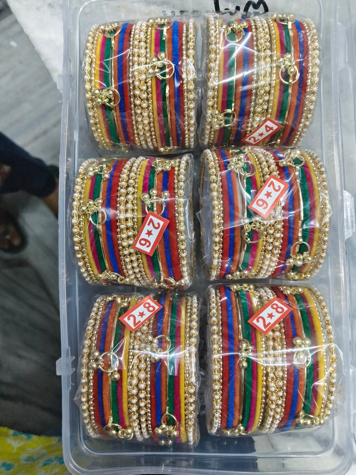 Premium karwachauth metal churi (pack of 6 set)