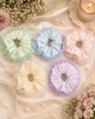 Korean premium scrunchies ( pack of 12)