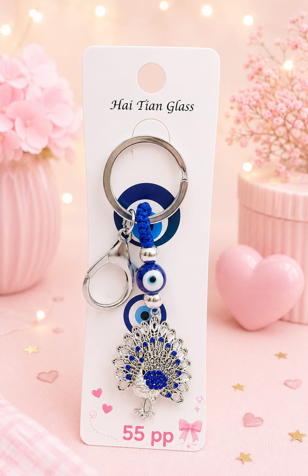 Evil eye luxury keychain ( pack of 6)