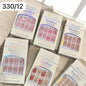 Professional Press-On Nail Korean Style Nail Art (pack of 12)