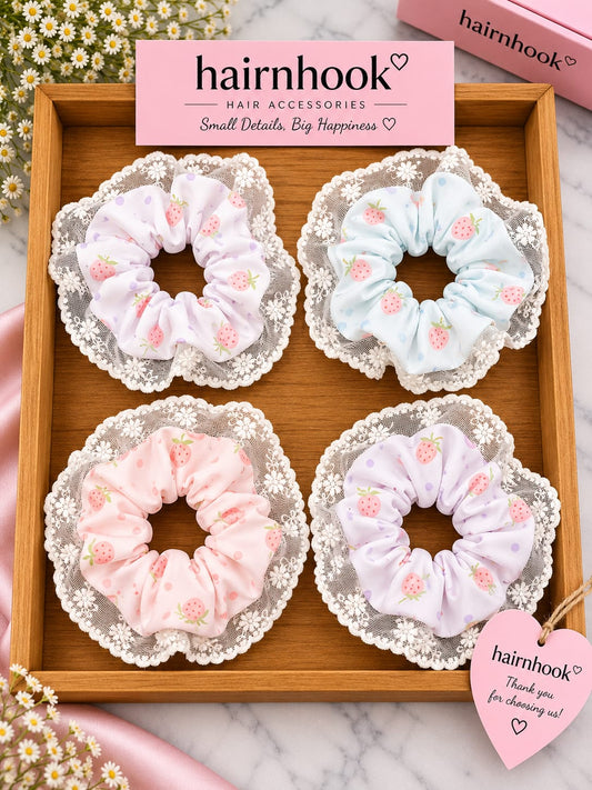 Premium korean high end scrunchies (pack of 10 pieces)