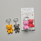 Valentine Teddy Keychain Set | Cute Love Doll Key Rings (pack of 6 pair)