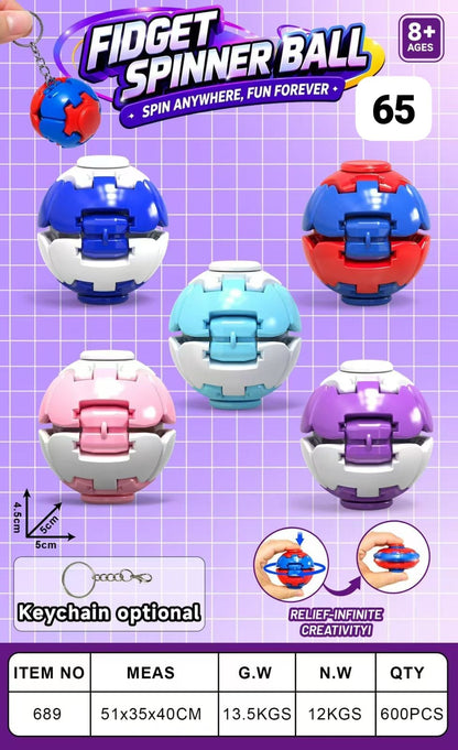 Spinner revolving football ( pack of 12)