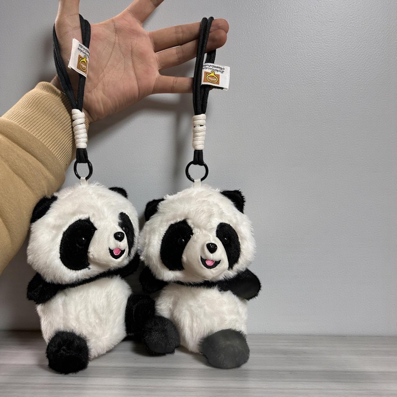 Panda plushies big size 15 cm with scented balls inside ( pack of 3)