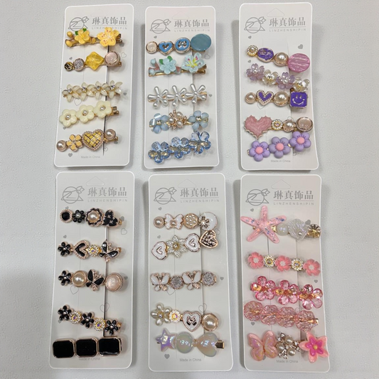 Combo Girls pin set  (pack of 12 cards