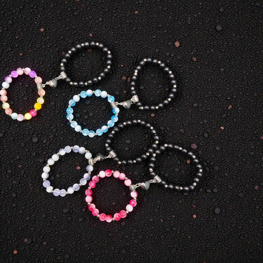 Premium crystal beads bracelet (pack of 12 pair) -couple