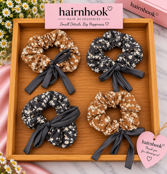 Premium korean high end scrunchies (pack of 10 pieces)