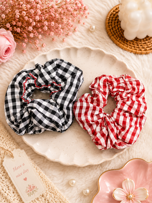 Korean premium scrunchies ( pack of 12)
