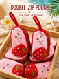 Kawaii Double zip pouch ( pack of 12)